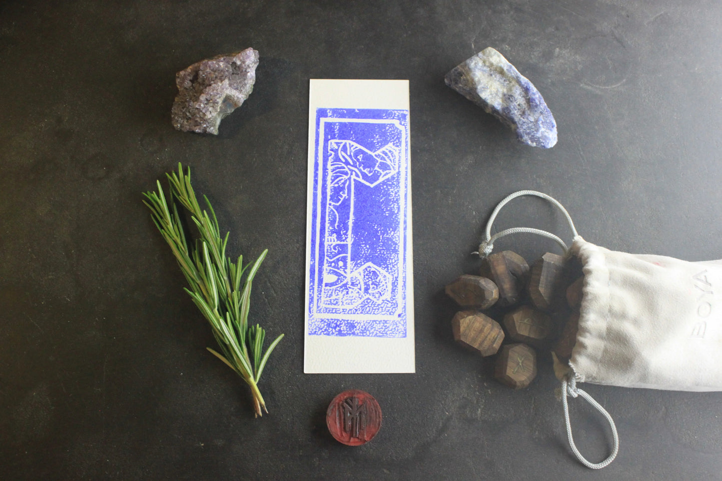 Marque-page Eir - collection Divinités - ScarletWolf