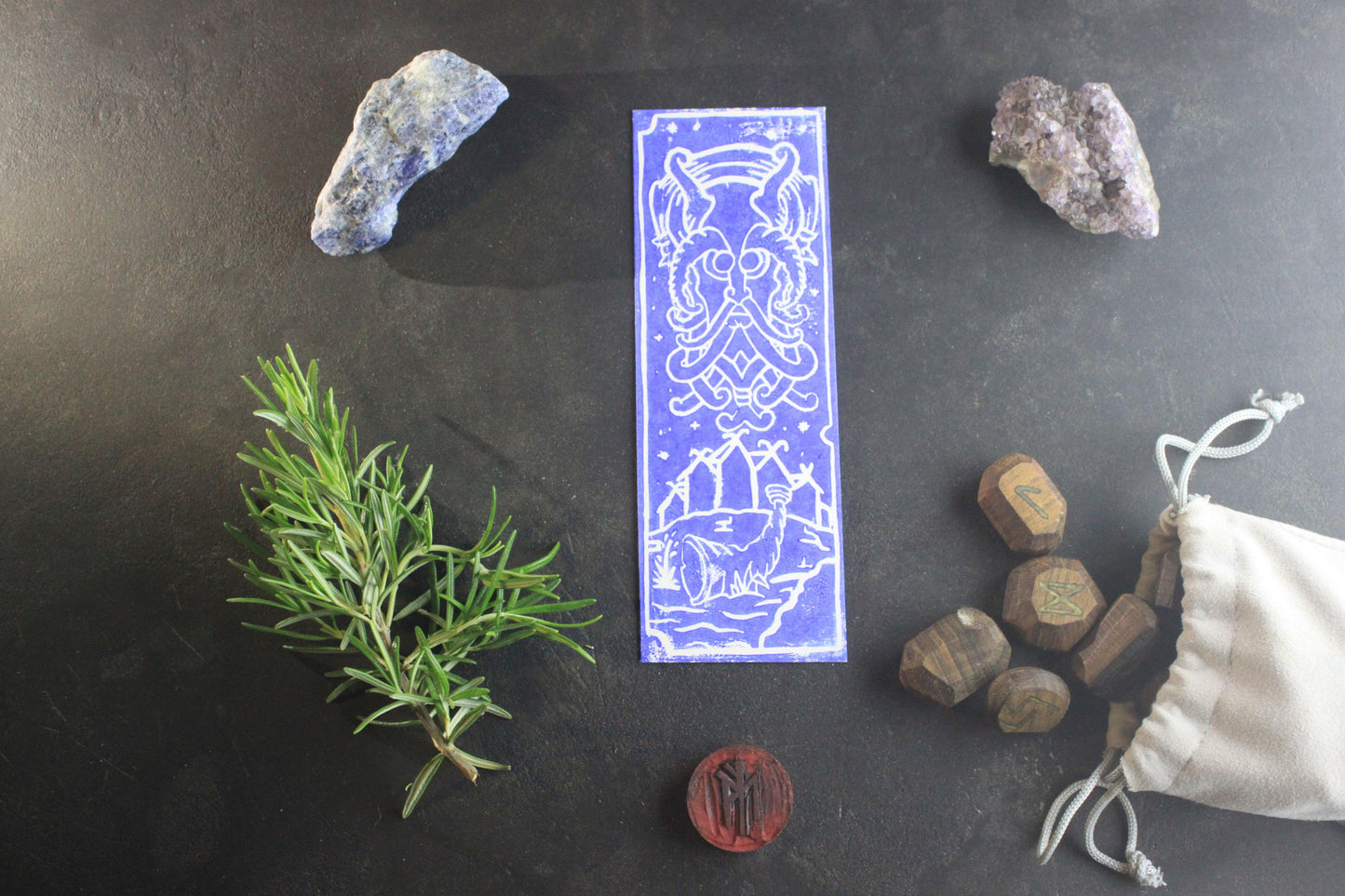 Marque-page Heimdall - collection divinités - ScarletWolf