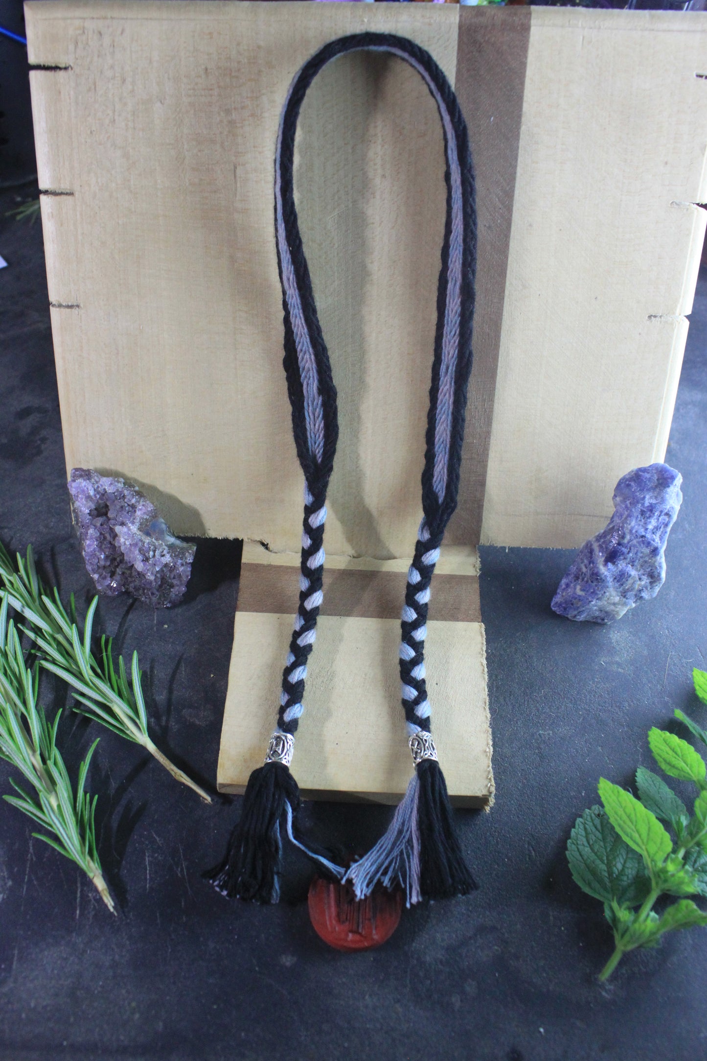 Bracelet tissé aux cartes long - Hel