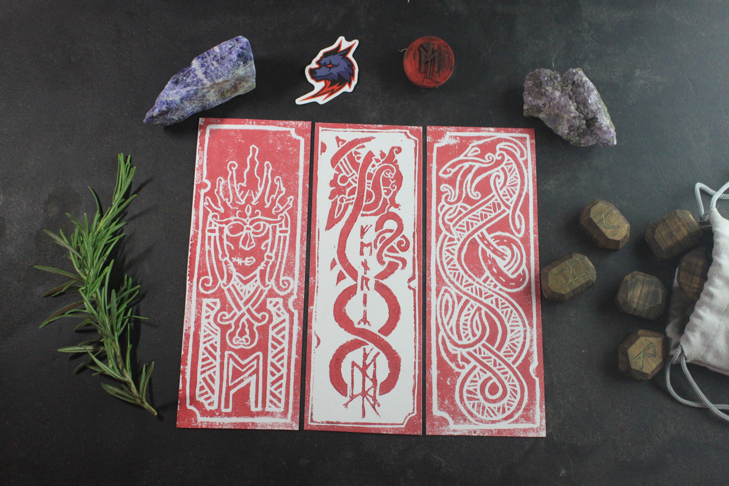 Pack V2 – Enfants de Loki (Fenrir V2, Jörmungandr, Hel) - ScarletWolf