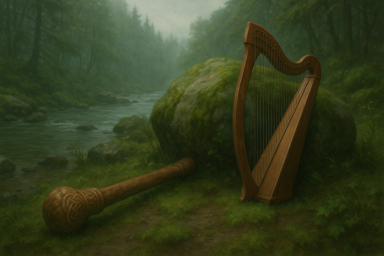 La harpe magique de Dagda