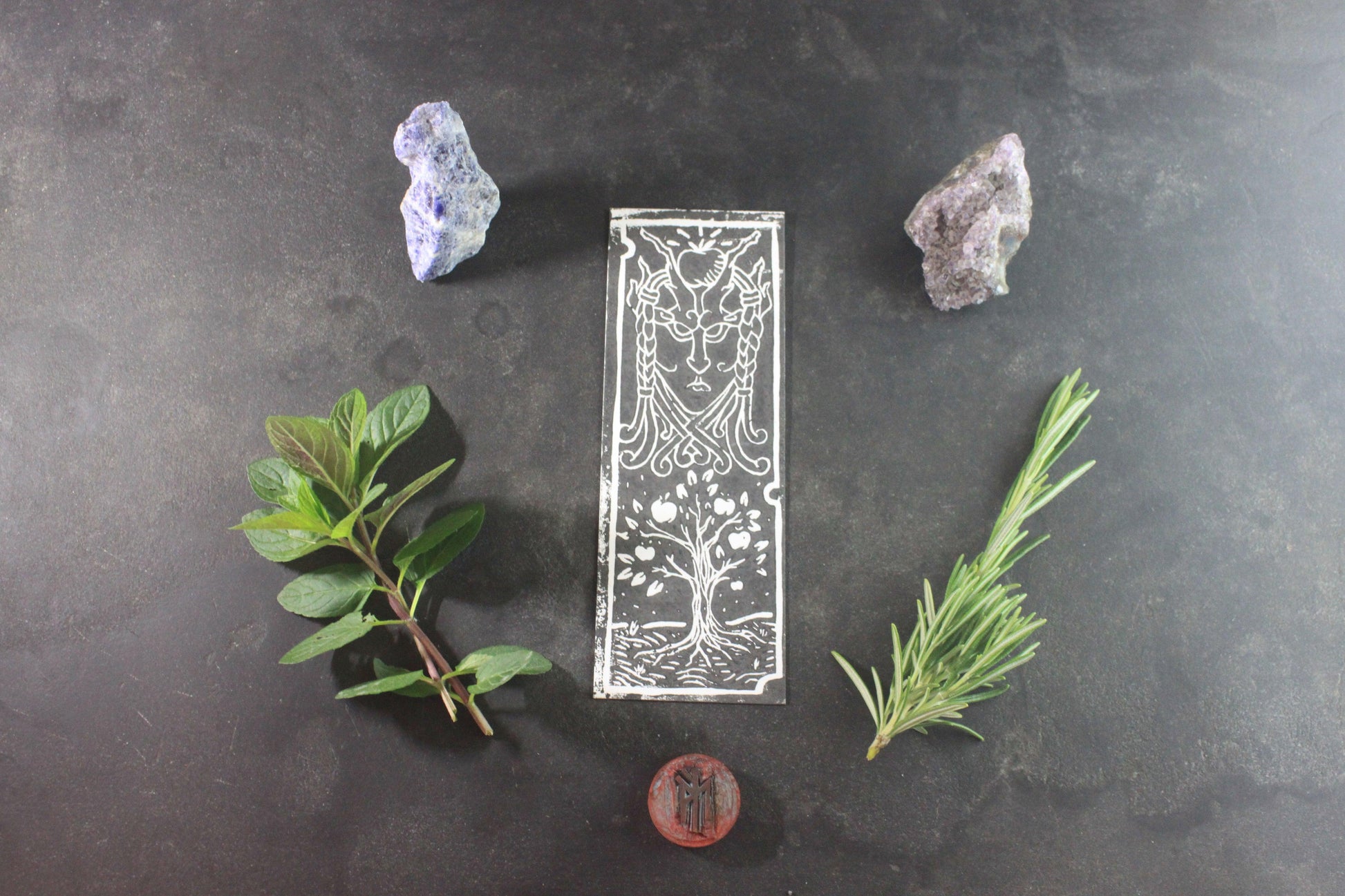 Marque-page Idunn - collection divinité - ScarletWolf