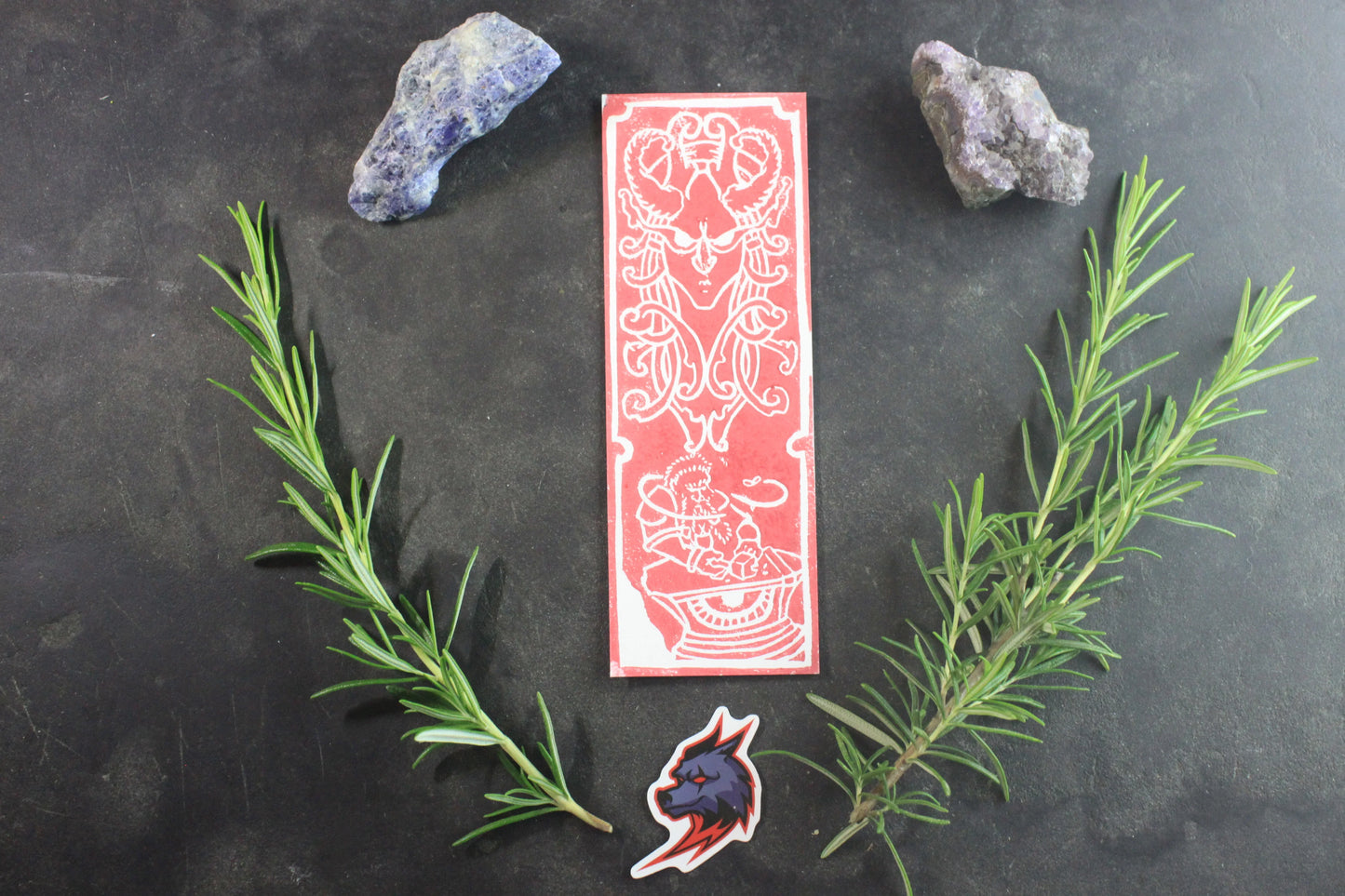 Marque-page Loki - collection divinités - ScarletWolf