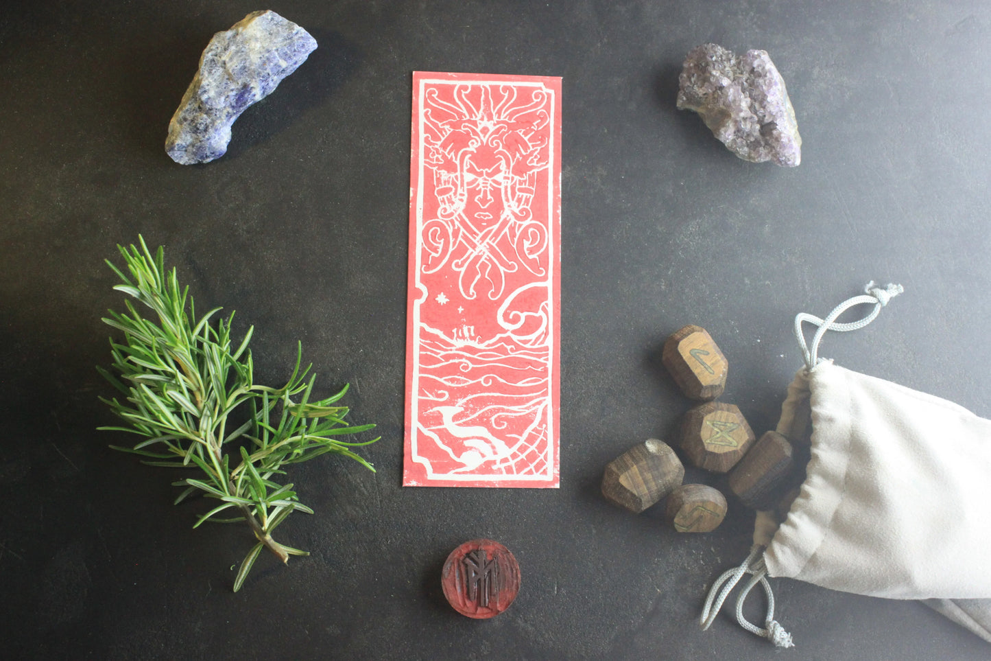 Marque-page Rán - Collection Divinités - ScarletWolf